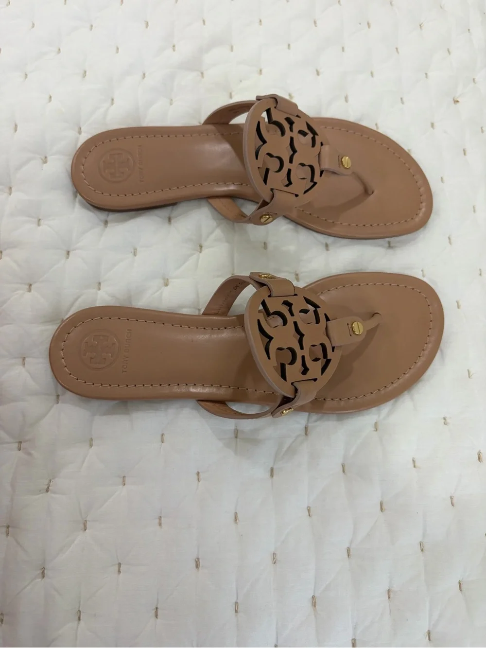 Tory Burch Miller sandal light makeup size 8 NIB